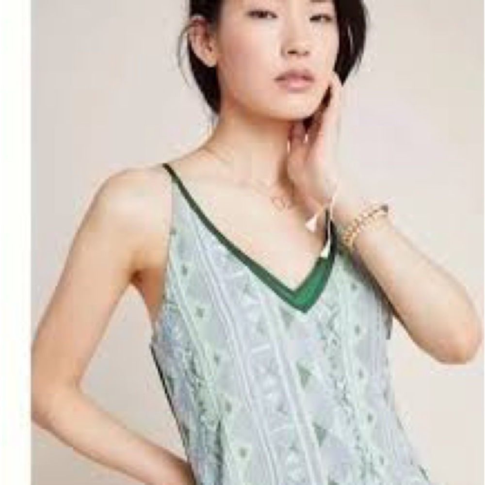 Anthropologie Clarice Embroidered
Tank, made by the brand Tiny
